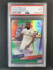 Thiago Mendes 2019 Topps Finest UCL Green Refractor PSA 9 [99]