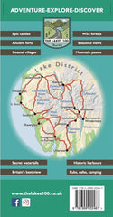 The Lakes 100 Road Trip Map by Peter Lewthwaite - used book at Perkology Books