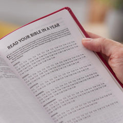 NKJV, Compact Center-Column Reference Bible, Leathersoft, Brown, Red Letter by Thomas Nelson - used book at Perkology Books