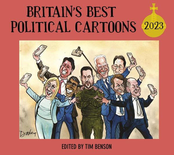 Britain's Best Political Cartoons 2023 by Tim Benson - used book at Perkology Books