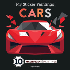 My Sticker Paintings: Cars: 10 Magnificent Paintings (Happy Fox Books) by Logan Powell - used book at Perkology Books