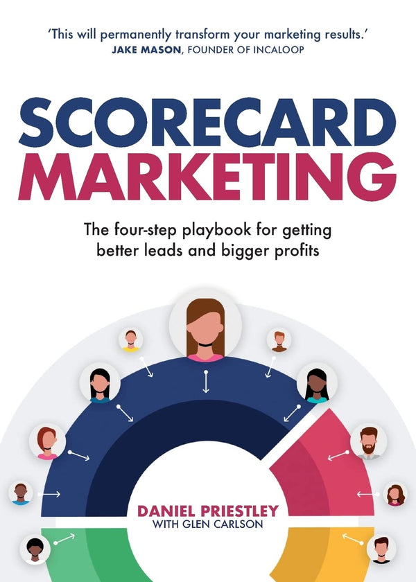 Scorecard Marketing: The four-step playbook for getting better leads and bigger by Daniel Priestley - used book at Perkology Books