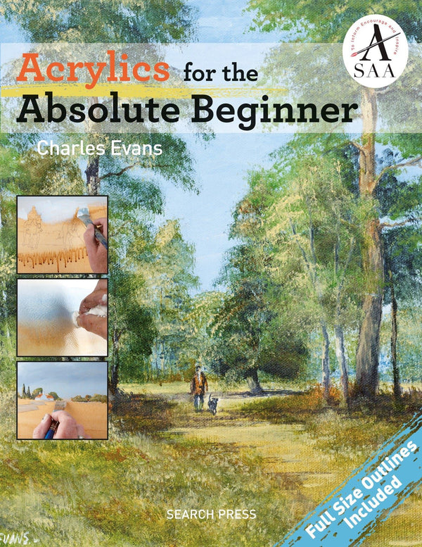 Acrylics for the Absolute Beginner (Absolute Beginner Art) by Charles Evans - used book at Perkology Books