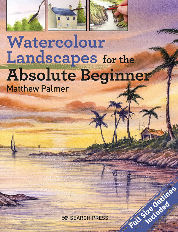 Watercolour Landscapes for the Absolute Beginner (Absolute Beginner Art) by Matthew Palmer - used book at Perkology Books