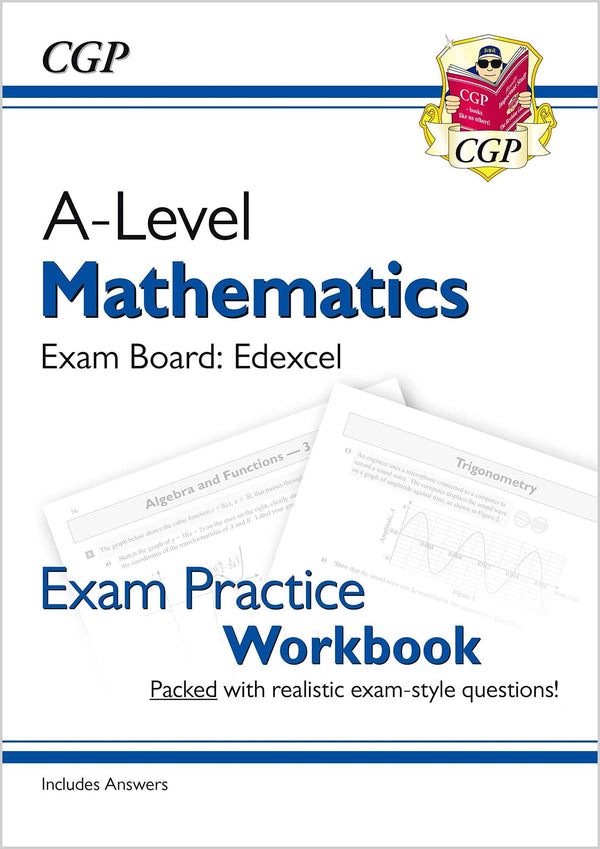 A-Level Maths Edexcel Exam Practice Workbook (includes Answers): for 2026 by CGP Books - used book at Perkology Books