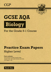 GCSE Biology AQA Practice Papers: Higher Pack 1: for the 2024 and 2025 exams by CGP Books - used book at Perkology Books