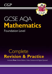 GCSE Maths AQA Complete Revision & Practice Foundation inc Online Ed 2024 & 2025
