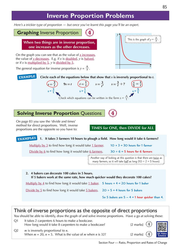 GCSE Maths AQA Complete Revision & Practice Foundation inc Online Ed 2024 & 2025