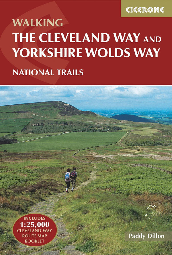 The Cleveland Way and the Yorkshire Wolds Way: Includes OS 1:25K Map Booklet by Paddy Dillon - used book at Perkology Books