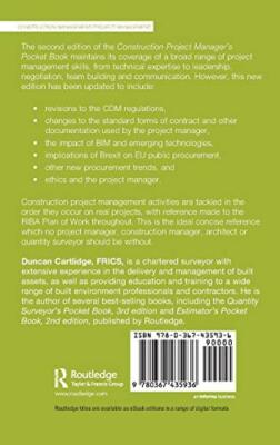 Construction Project Managerâs Pocket Book (Routledge Pocket Books)