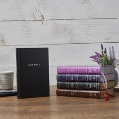 NKJV Personal Size Large Print Bible with 43,000 Cross References, Black Hardcov