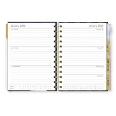 Claire Coxon Art Deco 2026 Organiser Diary | Hardback Weekly Planner with Tabs,