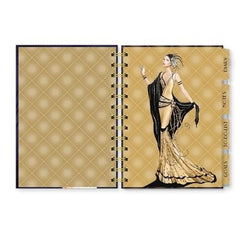 Claire Coxon Art Deco 2026 Organiser Diary | Hardback Weekly Planner with Tabs,