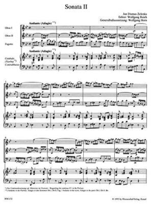 6 Sonaten fistan r 2 Oboen oder violin und Oboe, Fagott (Violoncello) und Basso
