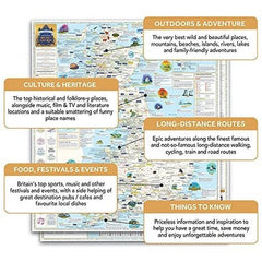 Great British Bucket List Map | Culture & Heritage | Marvellous Maps | Adventure