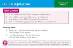 GCSE English Shakespeare - Macbeth Revision Question Cards: for the 2025 & 2026