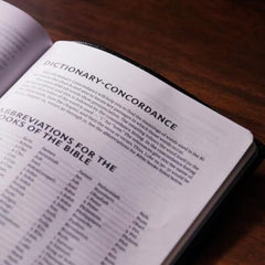 NKJV Personal Size Large Print Bible with 43,000 Cross References, Black Hardcov