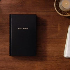 NKJV Personal Size Large Print Bible with 43,000 Cross References, Black Hardcov