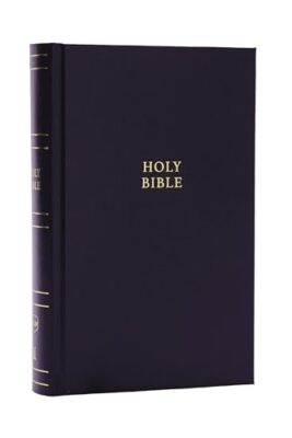 NKJV Personal Size Large Print Bible with 43,000 Cross References, Black Hardcov