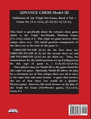 Advance Chess: Model III Validation of the Triple Set Game, Book 3 Vol. 1