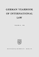 German Yearbook of International Law / Jahrbuch Fur Internationales Recht by Andreas Von Arnauld - used book at Perkology Books