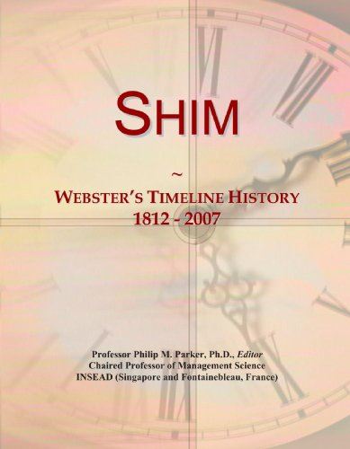 Shim: Webster's Timeline History, 1812 - 2007 by Icon Group International - used book at Perkology Books