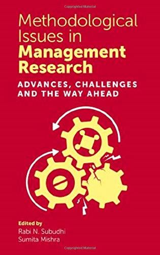Methodological Issues in Management Research: Advances, Challenges and the Way A by Rabi N. Subudhi - used book at Perkology Books