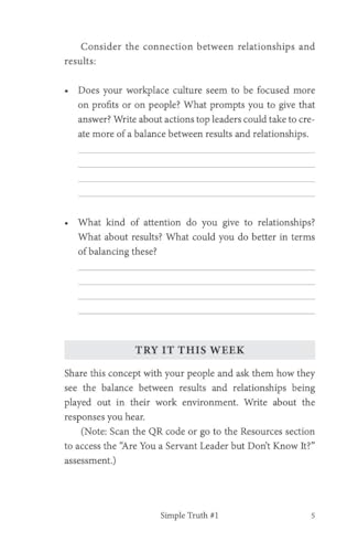 Simple Truths of Leadership Playbook by Ken Blanchard - used book at Perkology Books