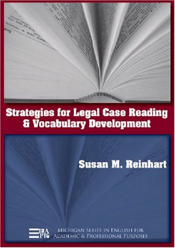Strategies for Legal Case Reading and Vocabulary Development - used book at Perkology Books