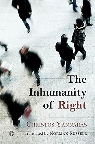 The Inhumanity of Right [Hardcover] Yannaras, Christos by Christos Yannaras - used book at Perkology Books
