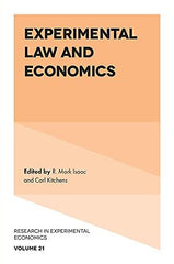 Experimental Law and Economics (Research in Experimental Economics, 21) [Hardcov by R. Mark Isaac - used book at Perkology Books