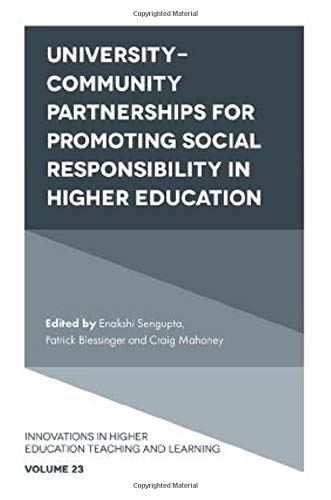 University-Community Partnerships for Promoting Social Responsibility in Higher  by Enakshi Sengupta - used book at Perkology Books