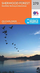 Sherwood Forest Map | Mansfield, Worksop & Edwinstowe | Ordnance Survey | OS Exp by Ordnance Survey - used book at Perkology Books