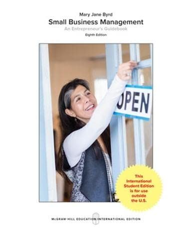Small Business Management: An Entrepreneur's Guidebook (COLLEGE IE OVERRUNS) Byr by Mary Jane Byrd Dr. - used book at Perkology Books