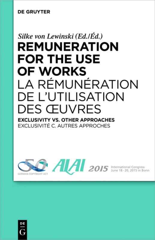 Remuneration for the Use of Works by von - used book at Perkology Books