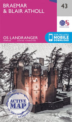 Braemar & Blair Atholl Map | Cairngorms| OS Landranger Map 43 by Ordnance Survey - used book at Perkology Books