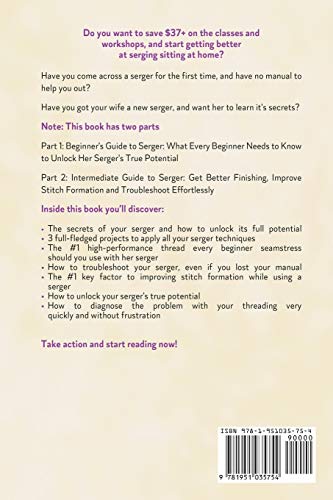 Serger: Beginner + Intermediate Guide to Serger: Serger Compendium by Amy Bardot - used book at Perkology Books