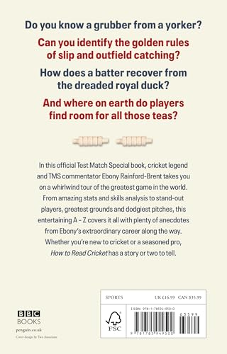 Test Match Special: How to Read Cricket: Everything you need to know by Ebony Rainford-Brent - used book at Perkology Books