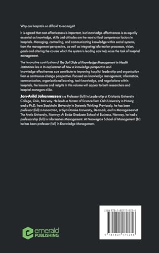 The Soft Side of Knowledge Management in Health Institutions (Emerald Points) [H by Jon-Arild Johannessen - used book at Perkology Books