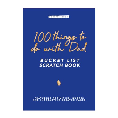 100 Things to do with Dad, Bucket List Scratch Book with Slipcase