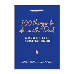 100 Things to do with Dad, Bucket List Scratch Book with Slipcase