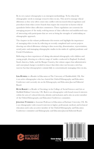 Ethics, Ethnography and Education (Studies in Educational Ethnography) by Lisa Russell - used book at Perkology Books