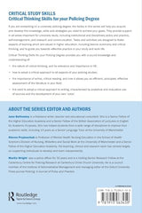 Critical Thinking Skills for your Policing Degree (Critical Study Skills) by Steven Pryjmachuk - used book at Perkology Books