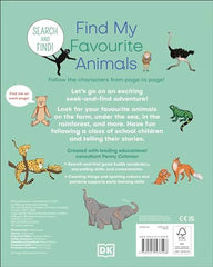 Find My Favourite Animals: Search and Find! Follow the Characters by DK - used book at Perkology Books
