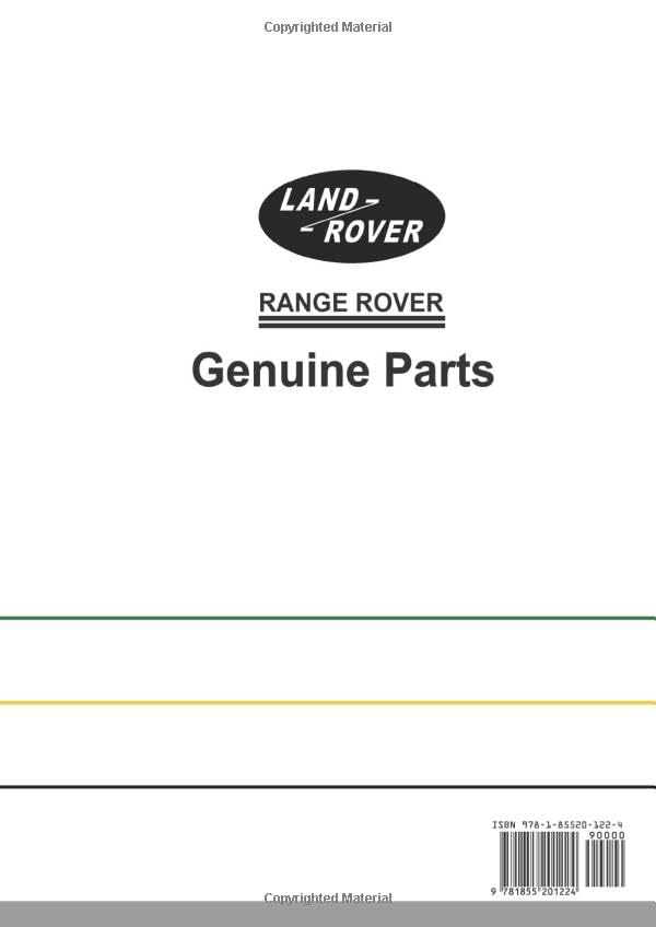 Range Rover Repair Operation Manual 1970-1985: AKM3630 Official Workshop Manual by Jaguar Land Rover Limited - used book at Perkology Books