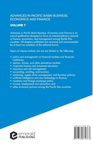 Advances in Pacific Basin Business, Economics and Finance: 7 [Hardcover] Lee, Dr by Dr. Cheng-Few Lee - used book at Perkology Books