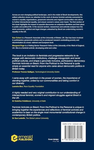 Feminist Activists on Brexit: From the Political to the Personal [Hardcover] Coh by Sue Cohen - used book at Perkology Books