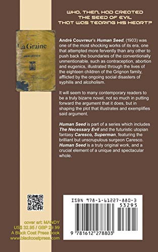 Human Seed [Paperback] Couvreur, Andre and Stableford, Brian by Andre Couvreur - used book at Perkology Books