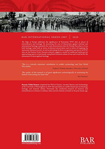 The Edge of Europe. Heritage, Landscape and Conflict Archaeology: First World Wa by Roxana-Talida Roman - used book at Perkology Books