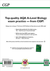 A-Level Biology: AQA Year 1 & 2 Exam Practice Workbook - includes Answers by CGP Books - used book at Perkology Books